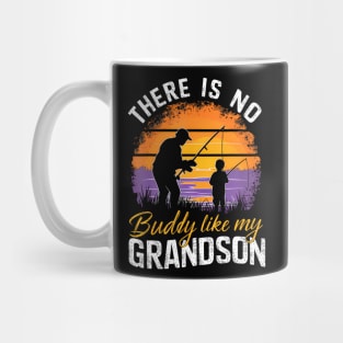 There Is No Buddy Like My Grandson Matching Grandpa Mug